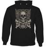 Heavy Metal Skull Mens GothicHoodie Biker Tattoo Rock Music Guitar Angel Wings