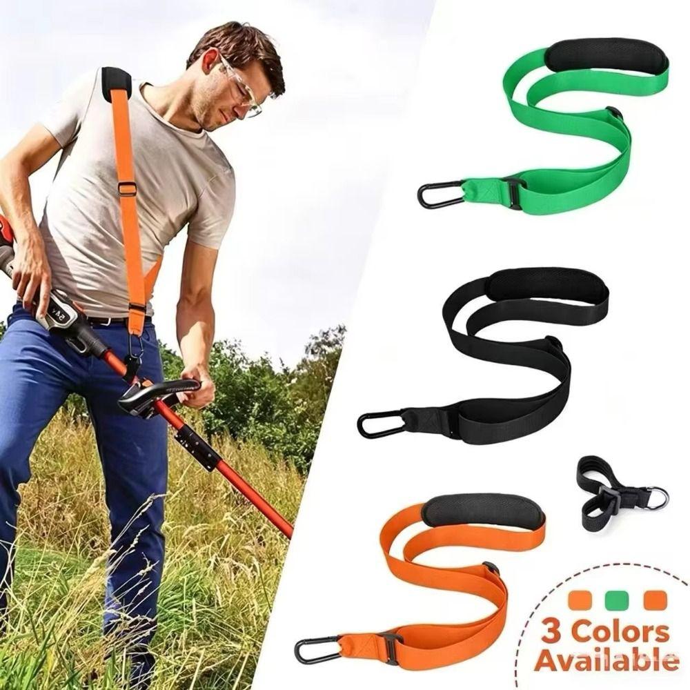 Durable Nylon Mower Shoulder Strap Adjustable Hanging Weeding Machine Strap  Garden Harvester