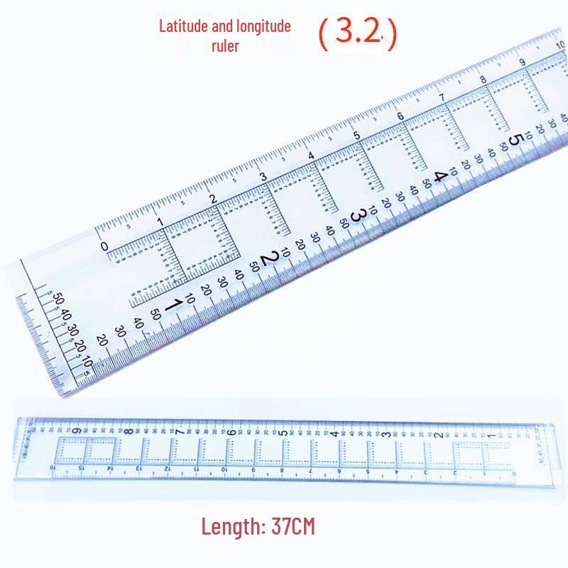 1:50,000 Scale Latitude Longitude Map Ruler