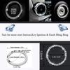 Bling Car Crystal Rhinestone Ring Emblem Sticker Car Interior Decoration Bling Car Accessories for