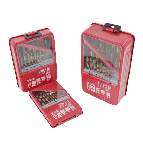 Bohrer-Set Rostfrei Korrosionsbeständig Titanbeschichtung Weit verbreitet Hochbelastbar Spiralbohrer