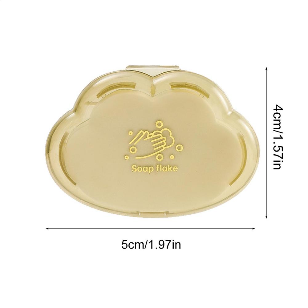 50PCS Disposable Soap Paper Travel Soap Paper Hiking Washing Hand Clean Mini Paper Soap Travel Camping