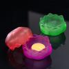 1x Crystal Candle Holder Seven-Colored Lotus Incense Burner Multi-functional Butter Lamp for Home Decor Onrmanets Ashtray 7