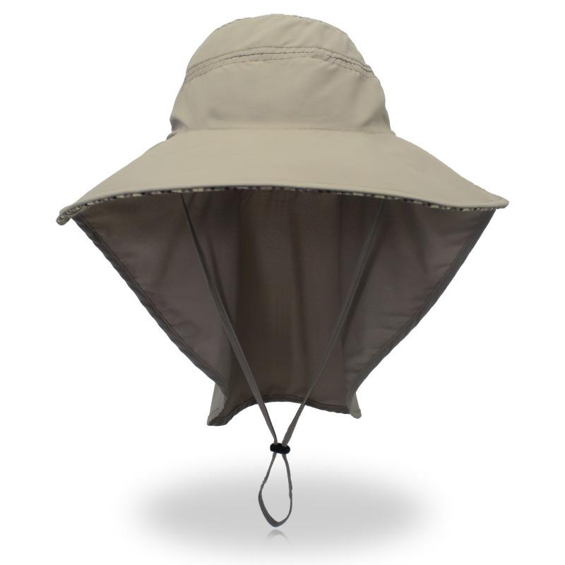 Sunscreen Shawl Big Eaves Bucket Hat Men's Quick Drying Sun Hat Women's Breathable Outdoor Fishing Big Edge Hat