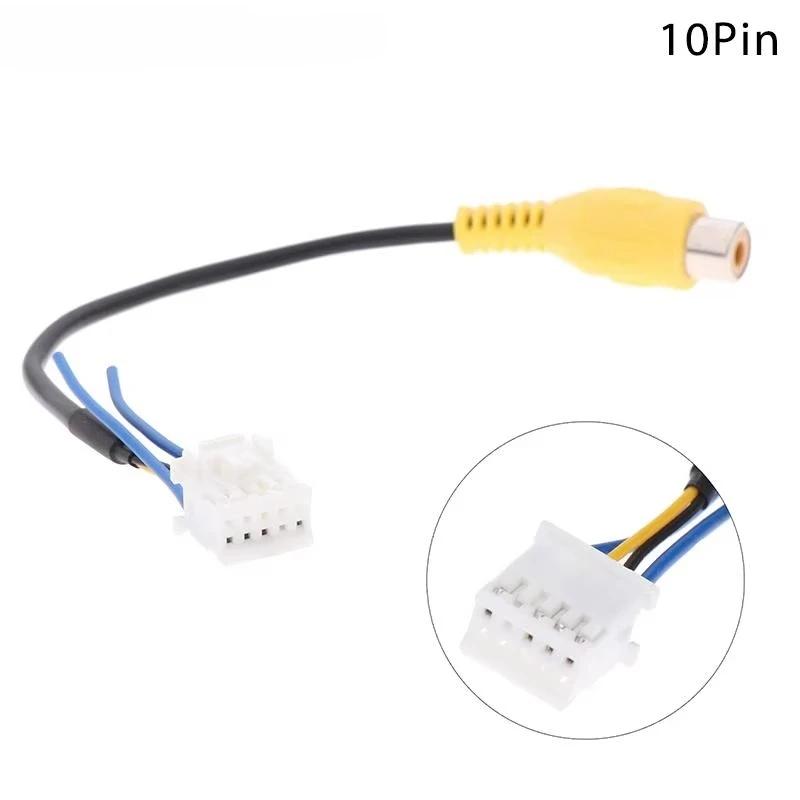 Universal 10 Pin Camera Video Input Cable Adapter Wiring Connector For Android Radio Car Accessories Innovative And Practical