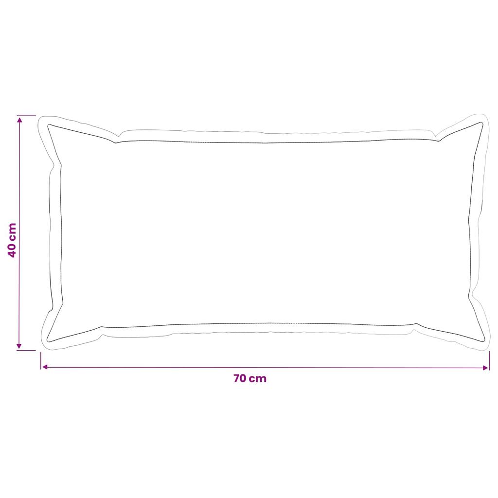 Pillow Cover 2 pcs HOUTEN Blue 40 x 70 cm Velvet