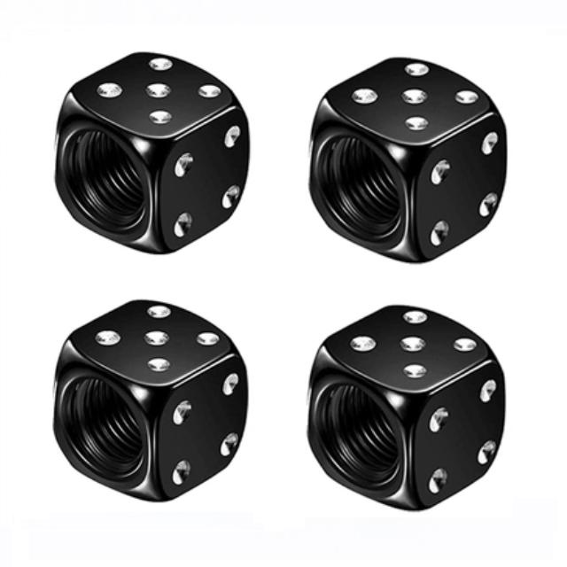 4 Stück Aluminium-Ventilkappen für Autoreifen, Sechskant-Legierung, luftdichte Abdeckung, wasserdicht, staubdicht, für Autos, Motorräder, LKWs, Fahrräder