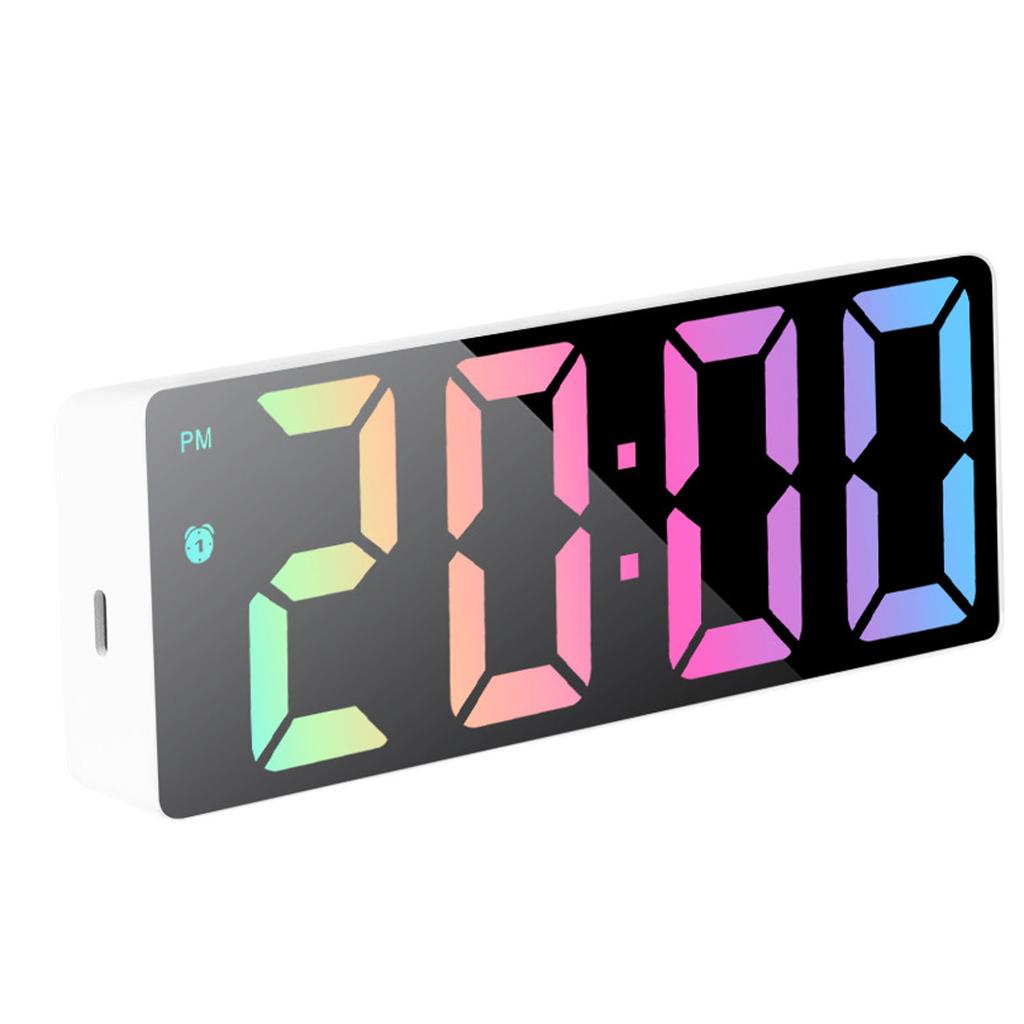 Multifunkční LED digitální stolní hodiny, Elektronický budík s displejem času, data a teploty