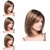 Short Straight Wig With Hightemperature Silk For Womens Face Shaping And Fashion Style