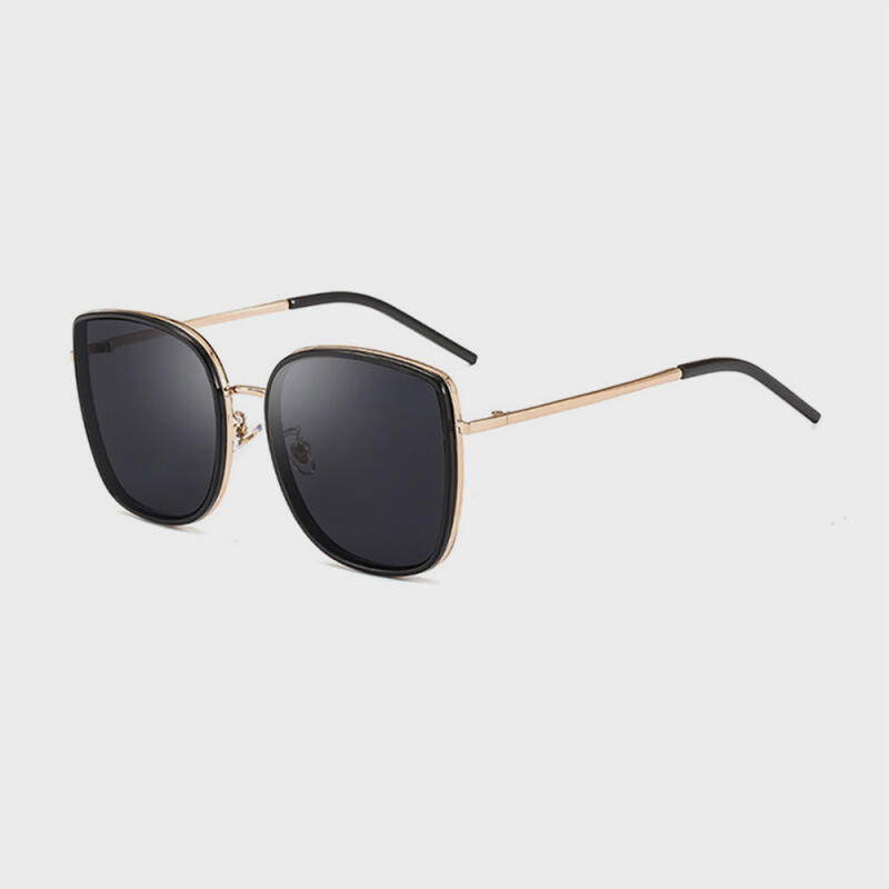 Neo Retro 3812SS Overfit Sunglasses BLACK