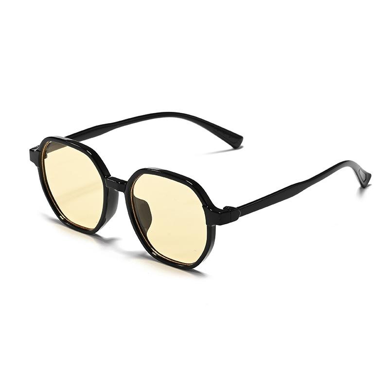New large-frame polygonal sunglasses women's high-end versatile sunglasses fashion trend sunscreen glasses