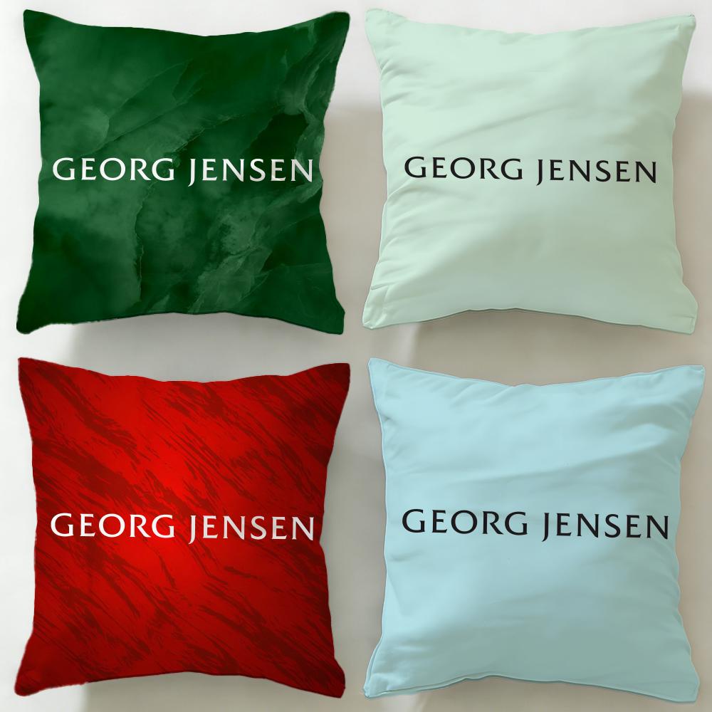 Klassische Schmuckmarke Georg Jensen Kissenbezug Weich und Leicht zu Waschen – Vielseitig für Sofa, Bett, Reisen und Büro