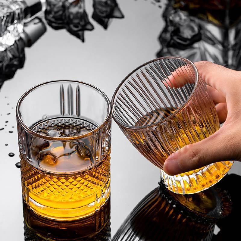 Stunning New Whiskey Glasses Set Of Six Elegant Large Capacity Barware