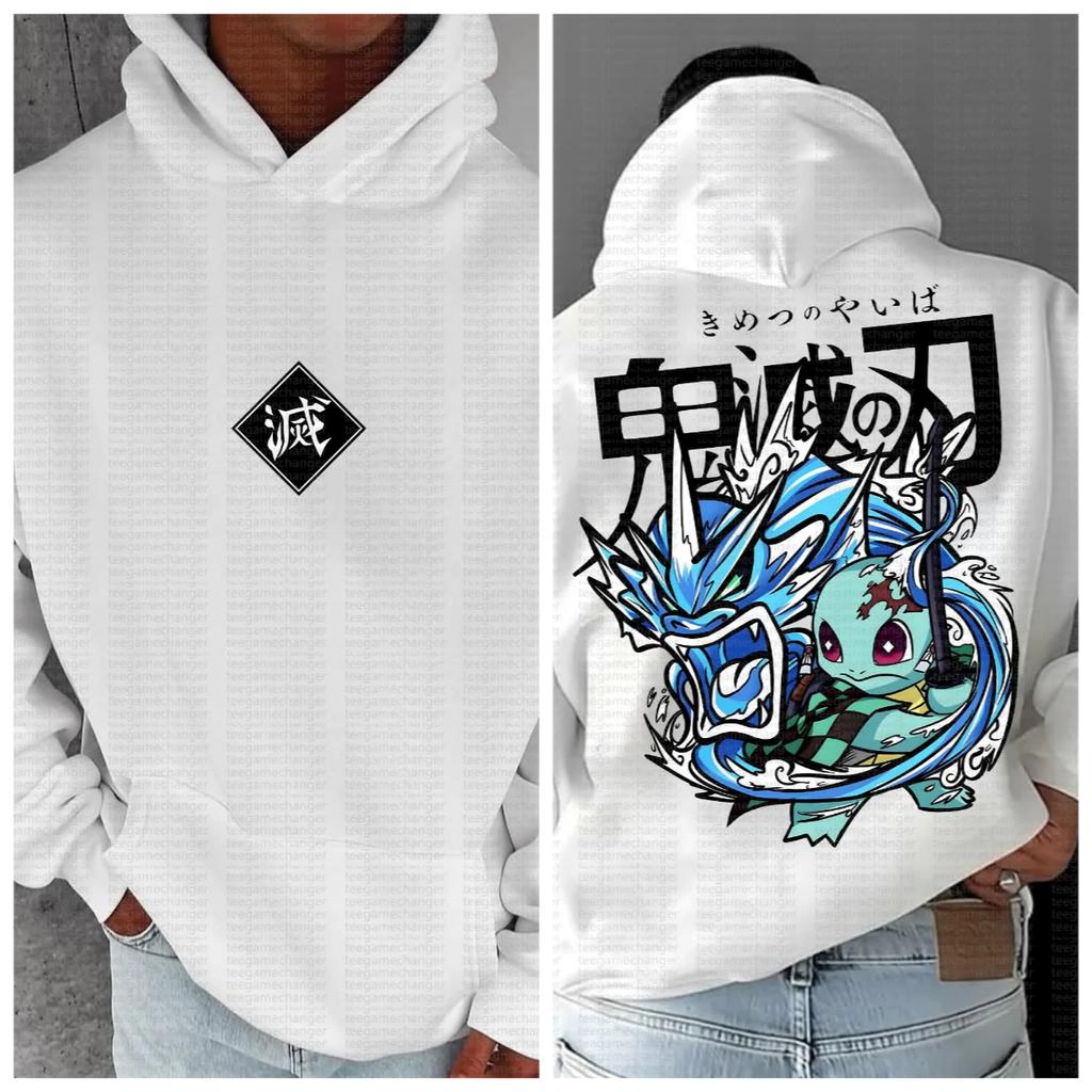 Pokémon Joint Demon Slayer Animation Derivatives Mens and Womens Summer Fashion Oversize TshirtHoodieShorts and Sweatpants