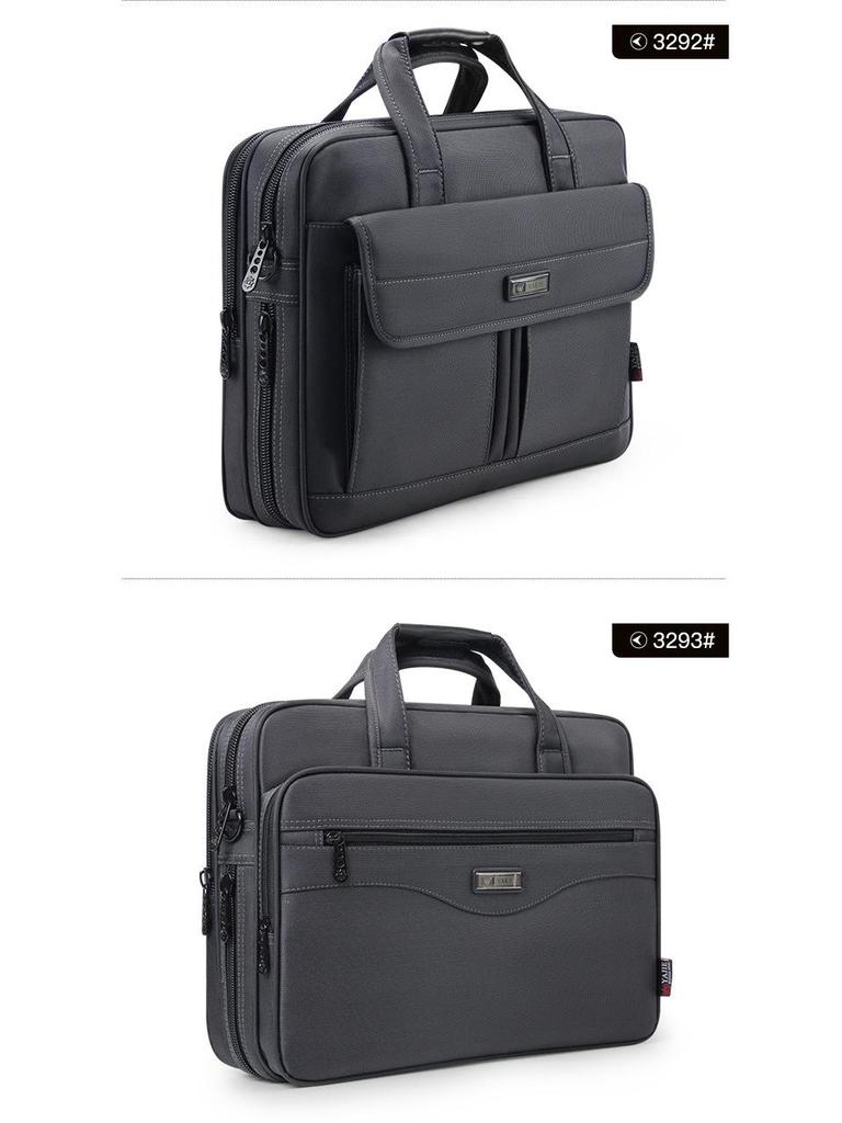 Wasserdichte Oxford-Gewebe Business-Aktentasche - Strukturiert, Mehrschichtig, Großes Fassungsvermögen für 15,6-Zoll-Laptop