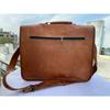 Tasche Echtleder Messenger Schulter Herren Laptop Satchel Handtasche Braun Neu Laptop