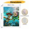 Disney Oil Painting DIY Digital Painting Woody and Buzz Underwater HandPainted Wall Art for Living Room and Entryway Decor.