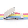 120cm Metel Buckle Belt Colorful Waistband Fashion Canvas Belt  Unisex