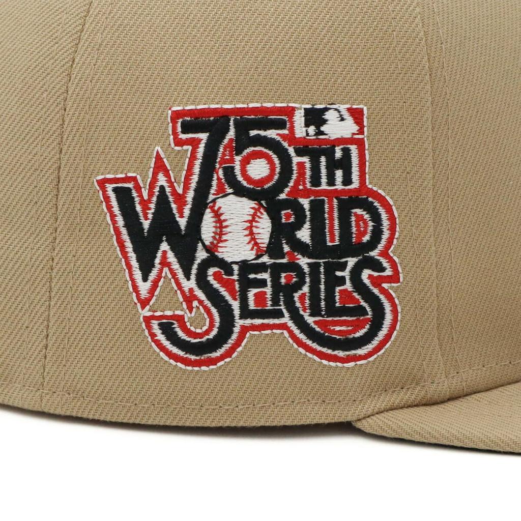 New Era 59FIFTY Cap MLB New York Yankees NY Camel Beige Side Patch Under Exclusive to and Side Patch Straight Flat Stylish Streetwear Travel Sun Gift