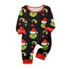 Christmas Print Cute Family Set Pajamas, Home Clothes, Family Set Long Sleeve Top Pants Set