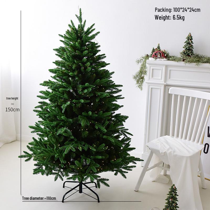 NUCHI 1.5m Green Artificial Christmas Tree with Dense PE Leaves
