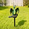 Gothic Style Garden Decoration Solar Dragon Light, Waterproof Medieval Statue Lamp, Eco Friendly Resin Animal Lighting Outdoor Fantasy Decor for Patio