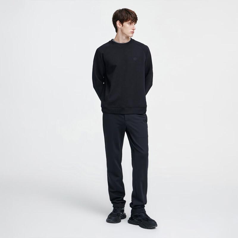 GIOVANNI VALENTINO Men's Fleece-Lined Straight-Fit Casual Trousers