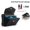 For Samsung Galaxy Z Flip7 FE 5G/Z Flip6 5G Case Card Holders PU Leather+PC Phone Cover with Detachable Shoulder Strap
