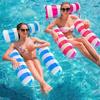 Cross-Border Inflatable Water Bed: New Striped Float & Hammock Lounge Chair for Water Sports