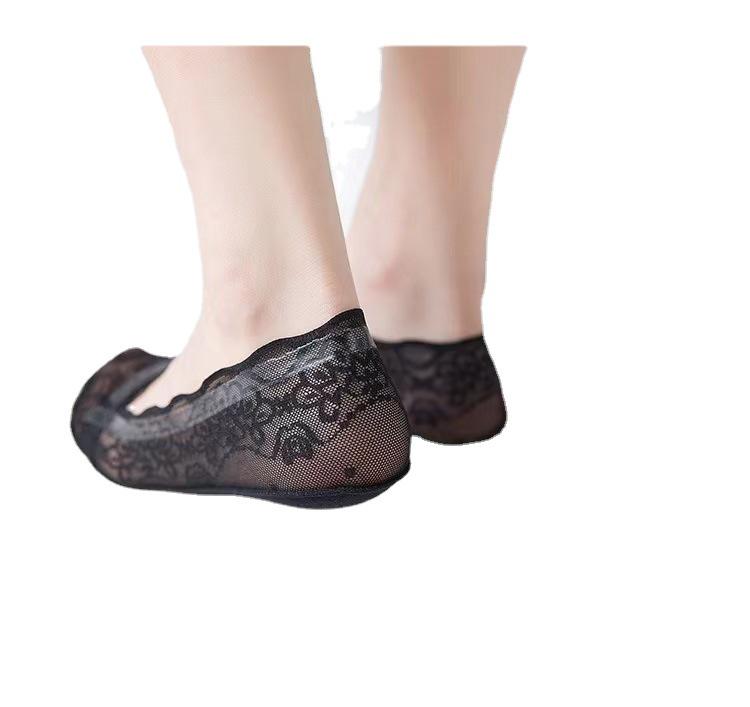 Women's Plus Size Summer Lace Boat Socks - Breathable, Super Thin & Versatile