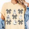 Retro Coquette Ghost Shirt and Kids Tshirt: Spooky Book Lover Halloween Tee