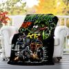 Rat Fink Power Flannel Blanket Soft All-Season Throw, Design for Camping, Car Travel, Hiking Sofa, Bed, Office Perfect Gift for Parties