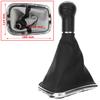VW Golf IV 98-05 Black Gear Shift Knob with Gaiter & Chrome Frame