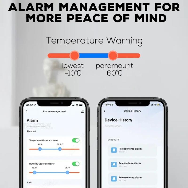 Intelligentes Indoor-Thermohygrometer Bluetooth-kompatibel - Geeignete Aktivierungszeit Umweltüberwachung