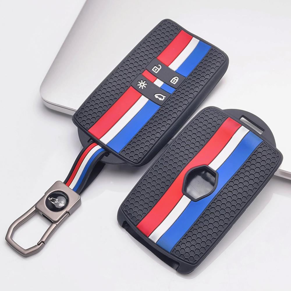 Key Cover for Renault Clio Megane Kadjar Captur Koleos Espace Talisman Scenic with Keychain Protective Accessory Key Fob Protection