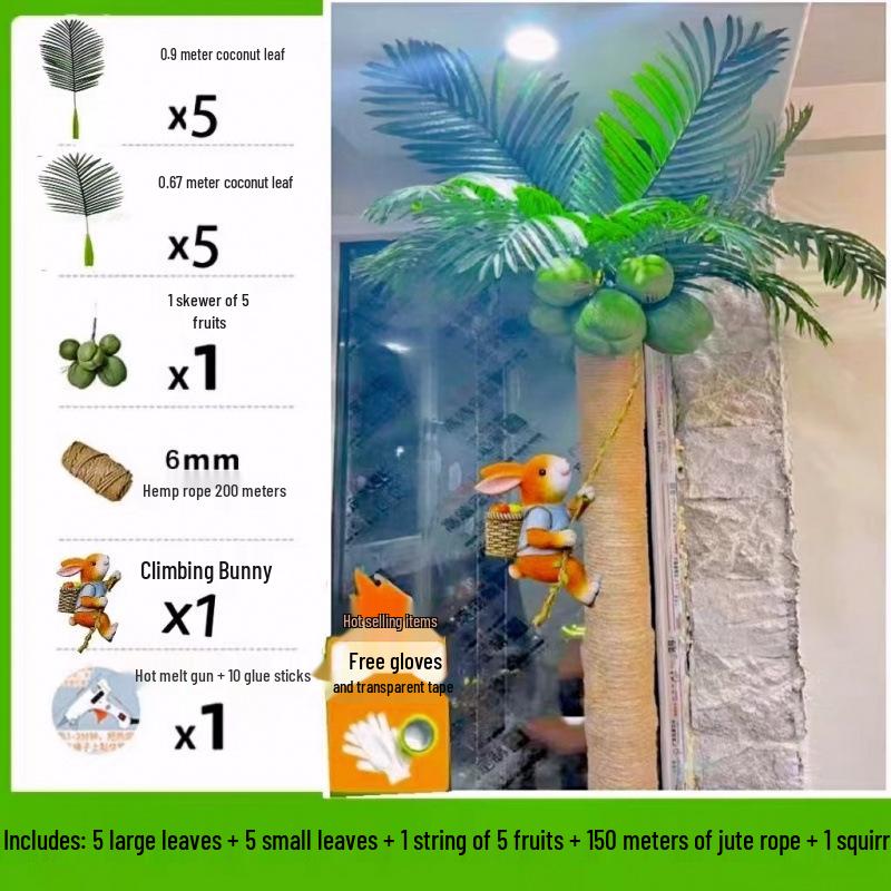 Indoor Coconut Tree Simulation: Enhance Balconies with Lush Greenery and Unique Decor
