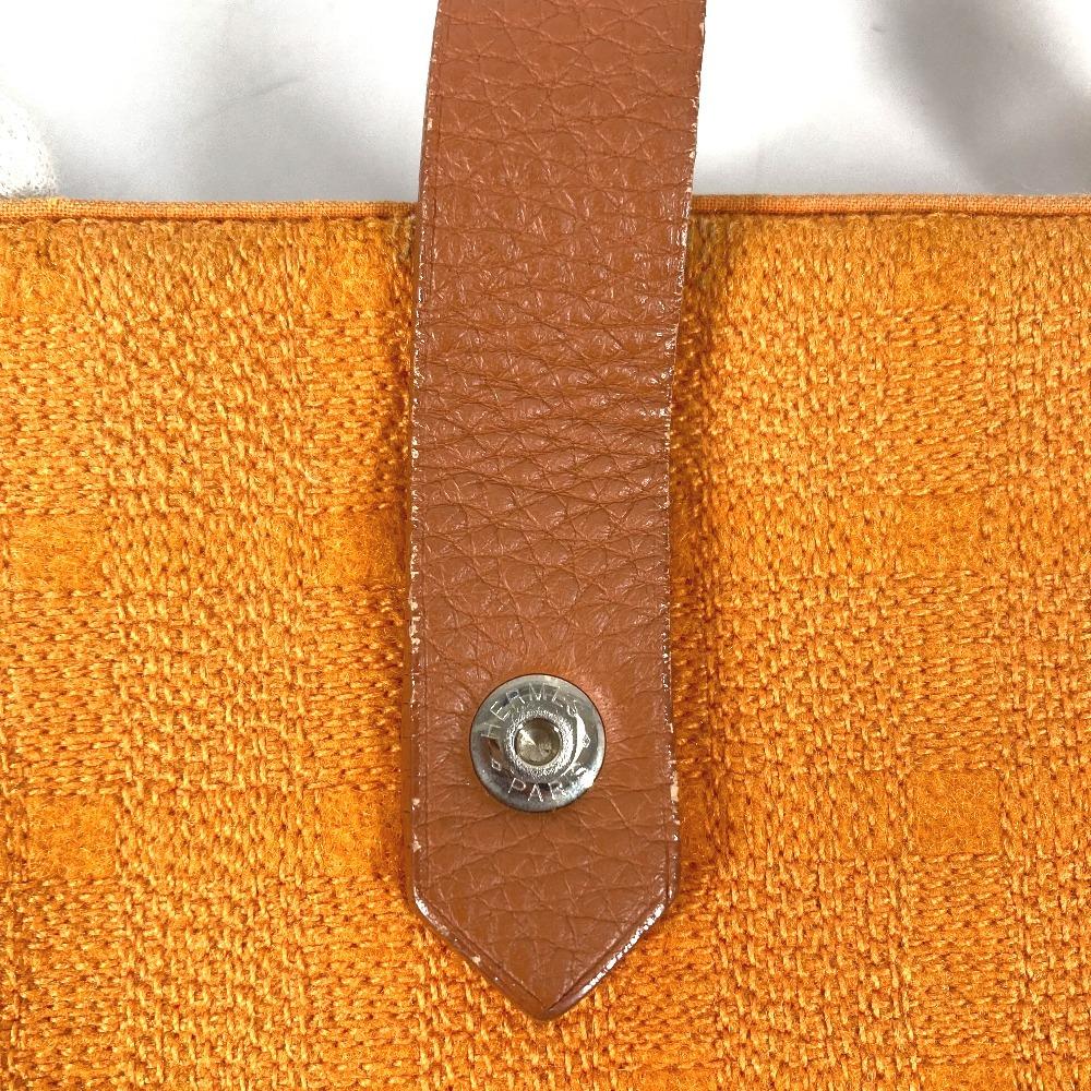 Hermes AMEDAB Diago GM Vertical Tote Bag Shoulder Bag Cotton Orange