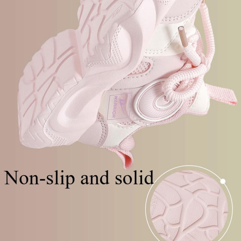 WARRIOR Classmate Girls Princess Sneakers Spring and Autumn New Children's Lightweight Dad Shoes Boys Mesh Running Shoes