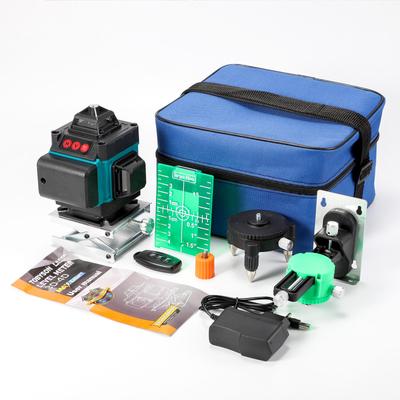 4D16 High-Precision Green Laser Level with Stable Wall & Floor Mounting, Infrared Auto Level Adjuster