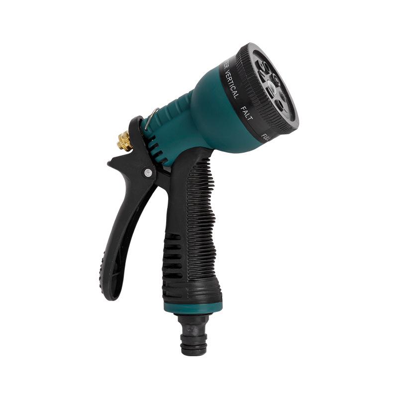 8-Function Garden & Car Wash Water Gun: Multifunctional Nozzle for Sprinkling, Washing, and Watering with Brush