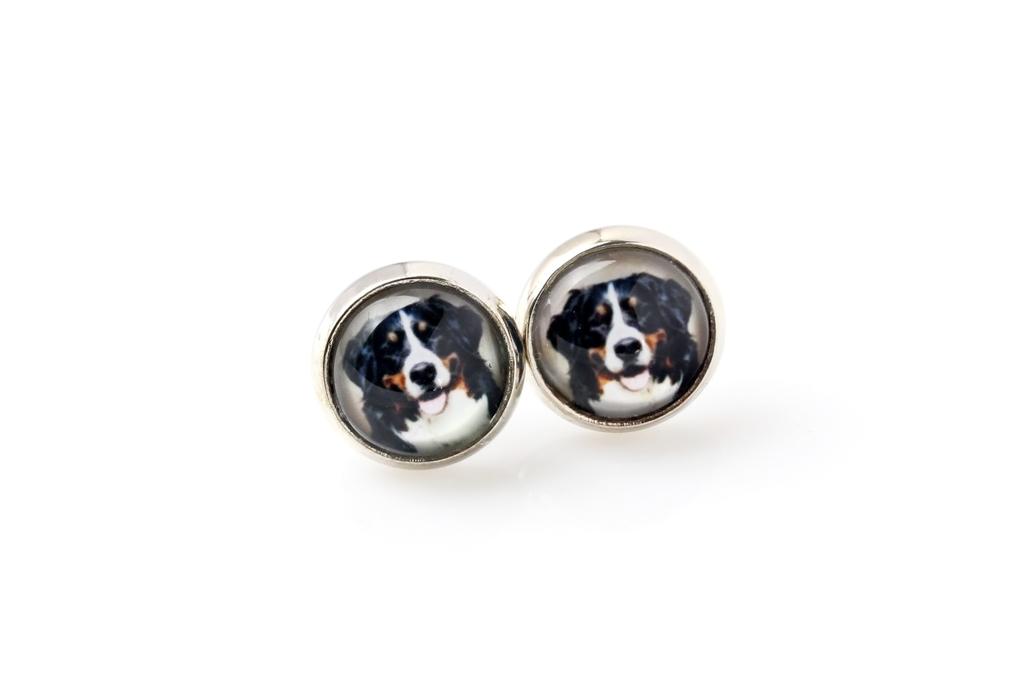 Bernese Mountain Dog- a set of jewelry with your photo, a woman's ornament, handmade item, a product made with passion for creating the Art-Dog brand.