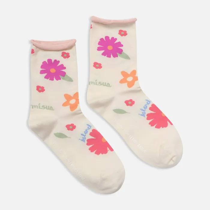 Big Flower Pattern Socks_T264MSC277W