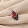 Pink Tourmaline Gemstone 925 Sterling Silver Designer Pendant 1.5" Gift For Mother PP-70-12