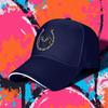 Ladies Stylish Black Baseball Cap with Horse and Horseshoe Icons  Adjustable Lightweight Polyester Cap with Airy Design for
