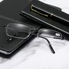 823 Metal Frame Half Rim Presbyopia Minus 250 Supplier Glasses Women Corrective Eyeglasses Flexible Reading Glasses