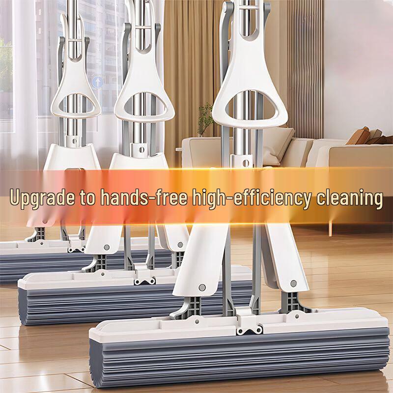Qihuan Hand-free Folding Sponge Mop