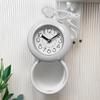 Waterproof Bathroom Clock, Round Quartz Wall or Table Clock with Large Numbers, for Home & Kitchen