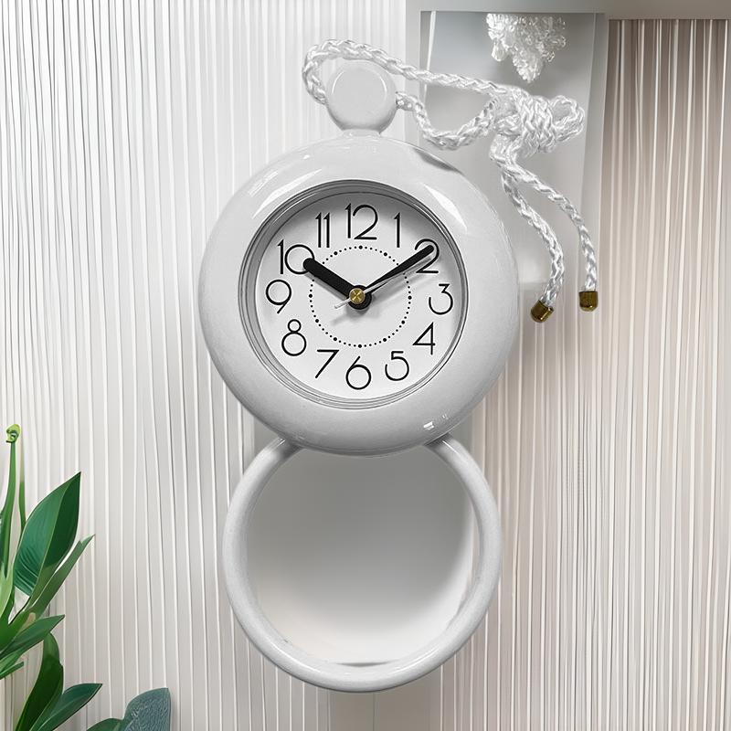 Waterproof Bathroom Clock, Round Quartz Wall or Table Clock with Large Numbers, for Home & Kitchen