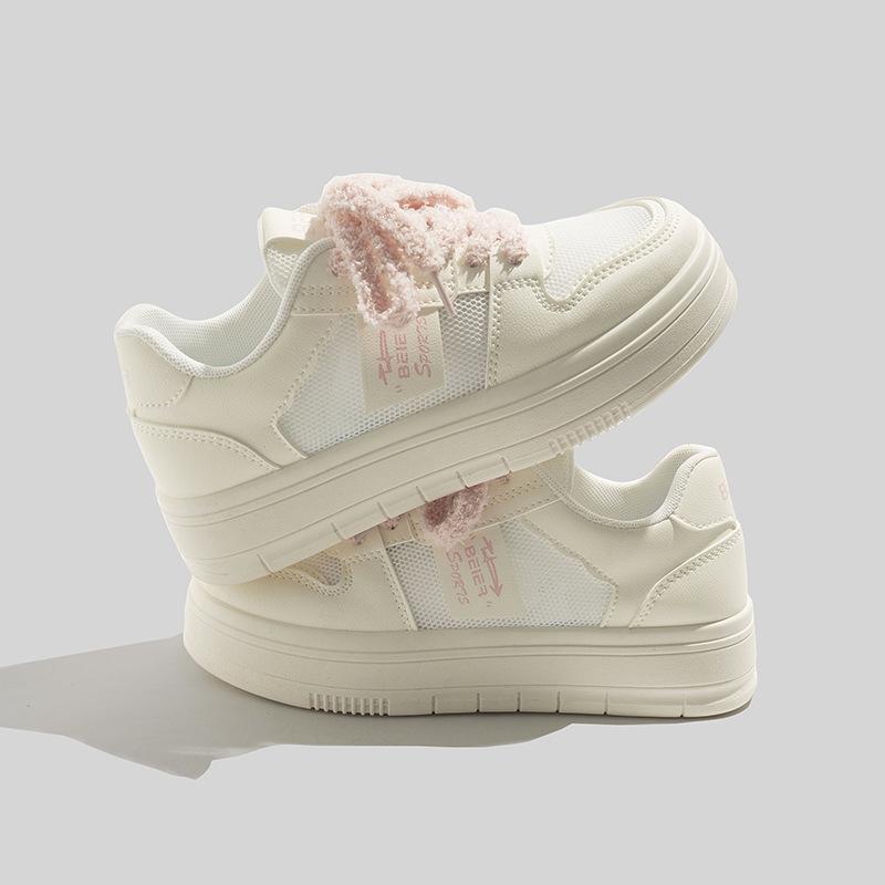 Mesh 22 new summer thin with skirt breathable casual platform white board shoes