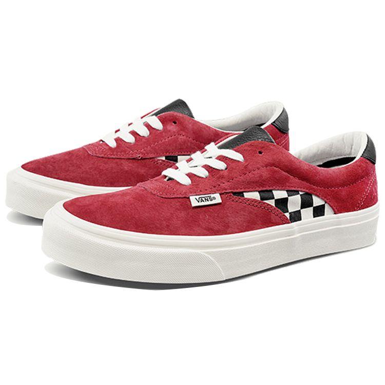 Vans Acer Ni Red Checkerboard Low Top Skate Shoes Unisex Sneakers VN0A4UWY17X